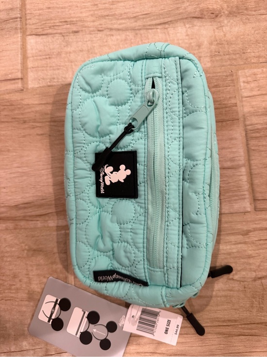Disney Handbags - Disney Quilted Mint Mickey crossbody Fanny bag